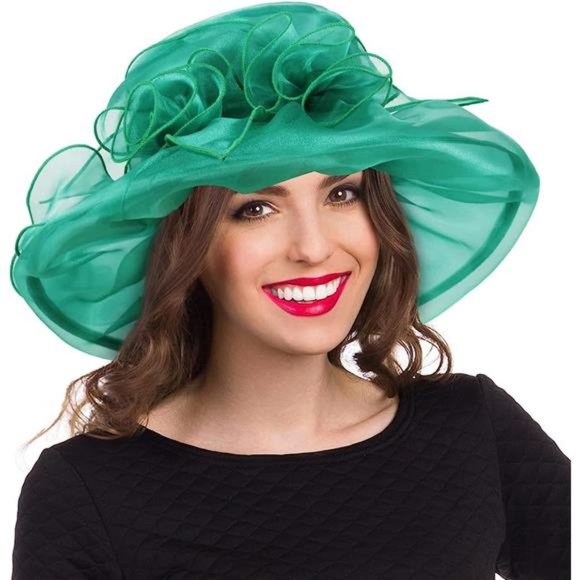 Kentucky Derby Church Dress Hat for Women S046dh-green